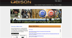 Desktop Screenshot of bisongold.com